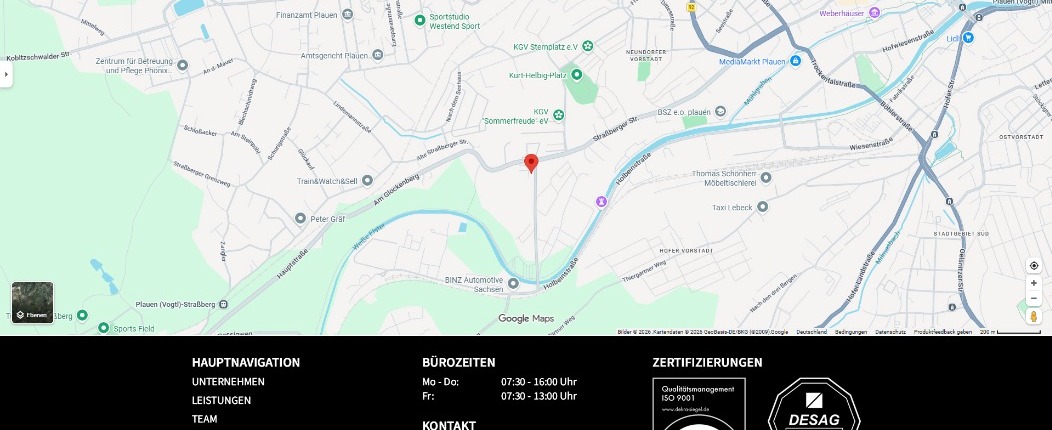 Karte Standort Plauen